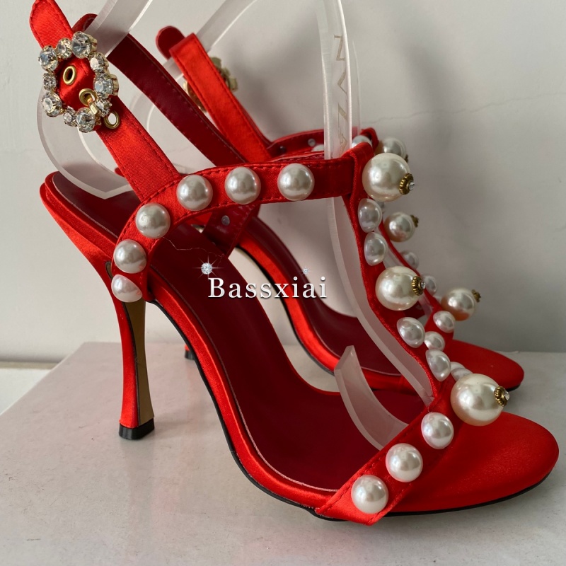 รองเท้าส้นเข็มแบบมีสายรัดข้อเท - Sandal Strappy Heeled บทวิจารณ์และราคา