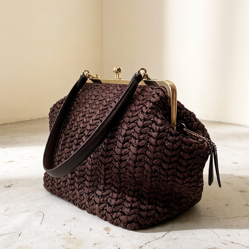 กระเป๋าสะพายชายหาดแบบถักมือพร้ - Crochet Bag Raffia บทวิจารณ์และราคา