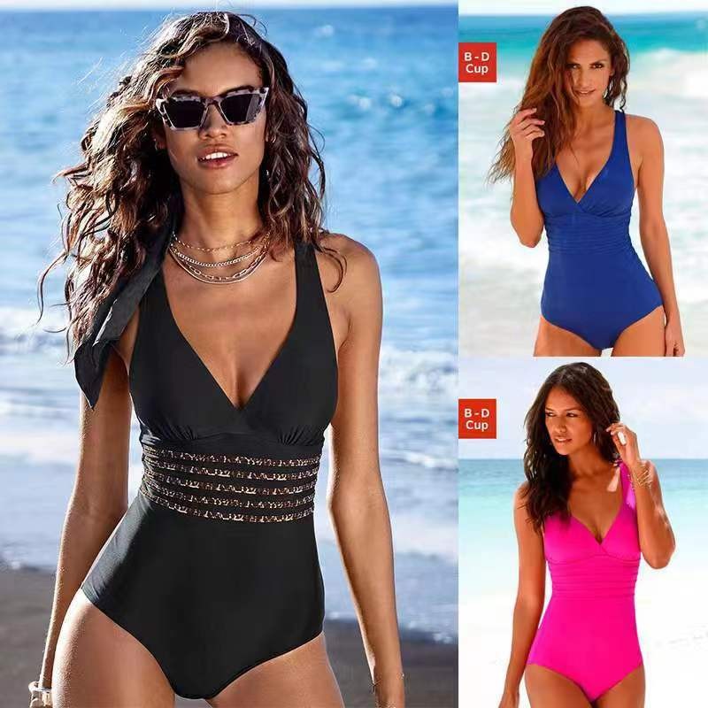 ชุดว่ายน้ำผู้หญิงแบบ Tankini ส - Swimsuit Bikini Ruched บทวิจารณ์และราคา