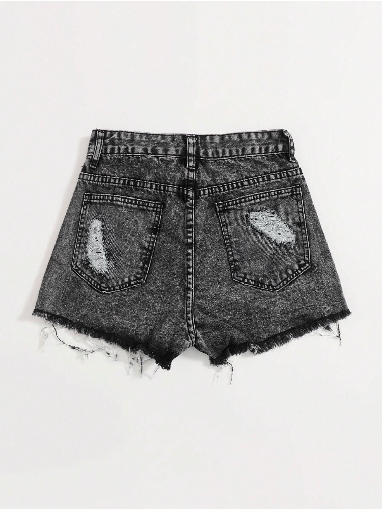 กางเกงยีนส์ขาสั้นวินเทจปี 2026 - Shorts Denim Frayed บทวิจารณ์และราคา