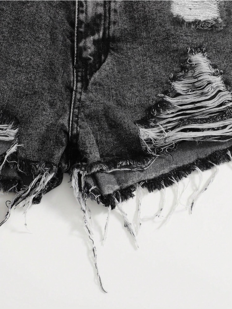 กางเกงยีนส์ขาสั้นวินเทจปี 2026 - Shorts Denim Frayed บทวิจารณ์และราคา