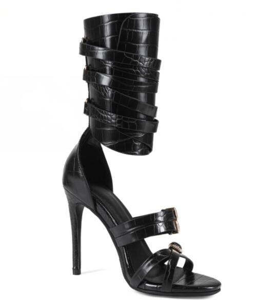 รองเท้าส้นสูงแบบเปิดนิ้วเท้าหน - Sandal Strappy Heeled บทวิจารณ์และราคา