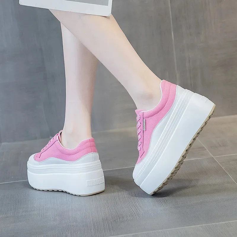 8 ซม.ใหม่ผ้าใบของแท้หนังผู้หญิ - Wedge Espadrille Women บทวิจารณ์และราคา