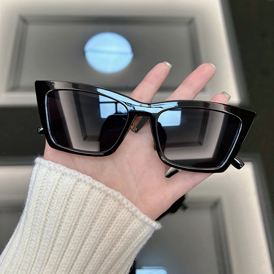 แว่นกันแดดทรงแคทอายสีดำ แฟชั่น - Sunglasses Cat Eye บทวิจารณ์และราคา