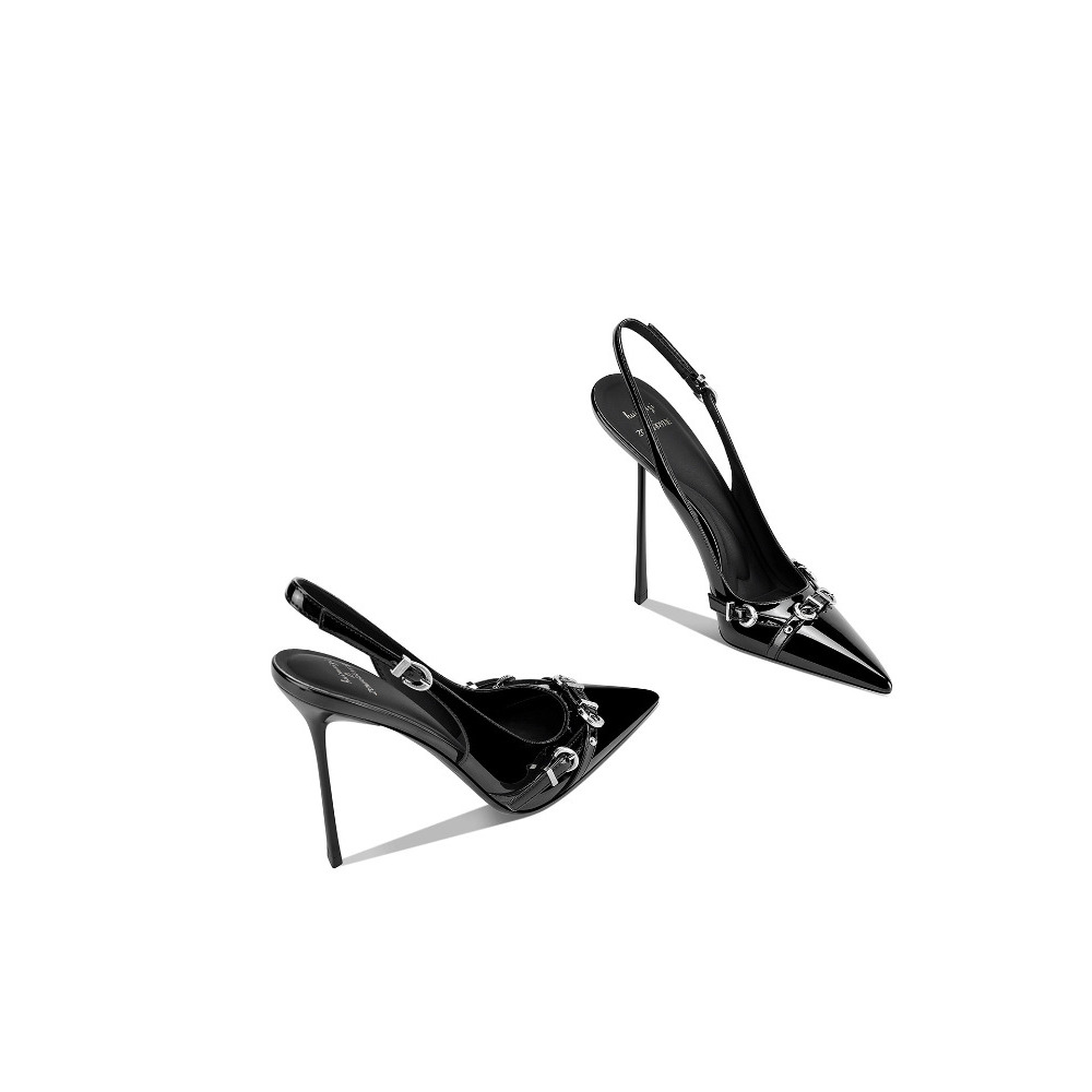 รองเท้าส้นสูงแบบเปิดส้น สายรัด - Sandal Strappy Heeled บทวิจารณ์และราคา