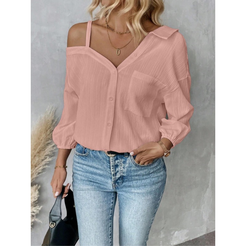 เสื้อผู้หญิงไซส์ใหญ่ 1XL-5XL เ - Blouse Off Shoulder บทวิจารณ์และราคา